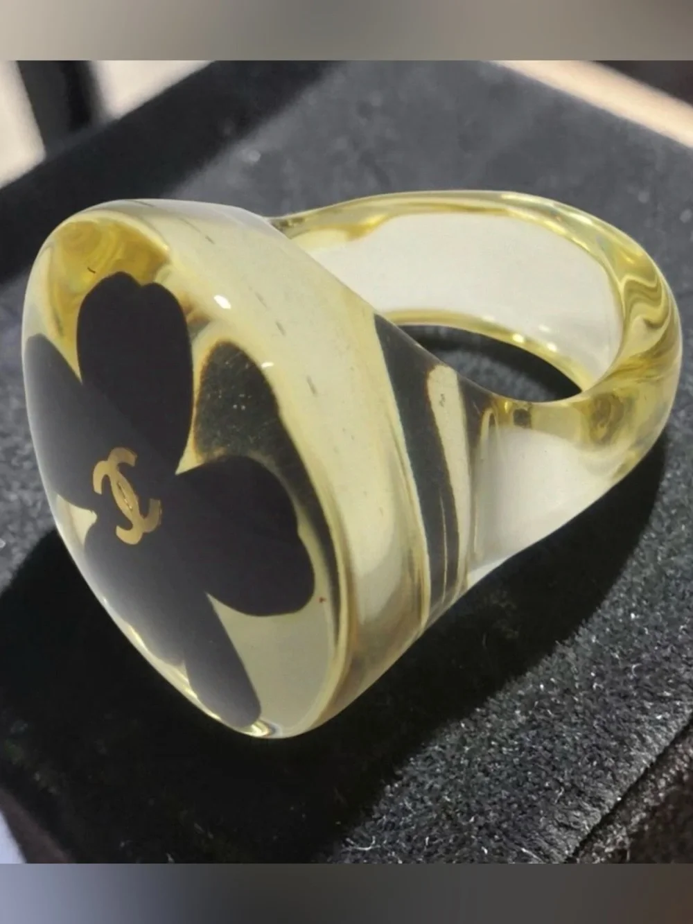 CHANEL Coco Mark Plastic Ring 😍❤️ - Picture 4 of 14